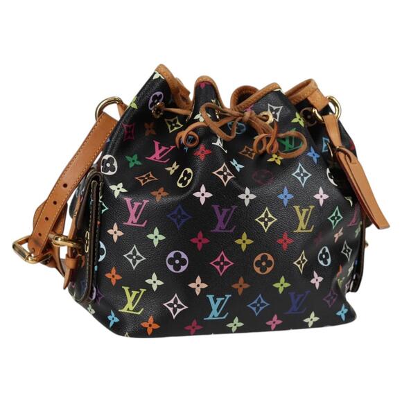 LOUIS VUITTON Monogram Multicolor Petit Noe Bag Black M42230 - Picture 1 of 16